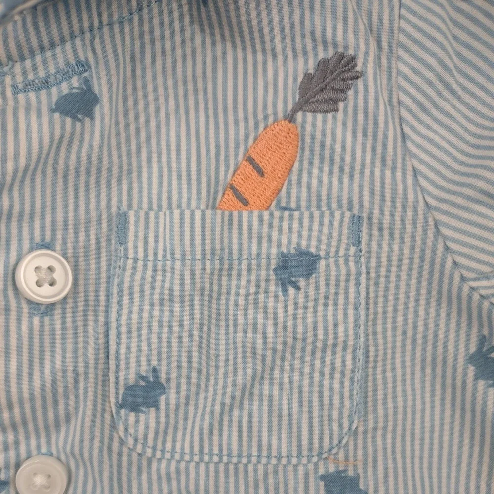 CARTER'S INFANTS TODDLERS BOYS SNAP-UP POPLIN ROMPER,‎ NWT 3M